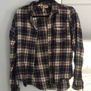 Navy and Red Flannel. Size M